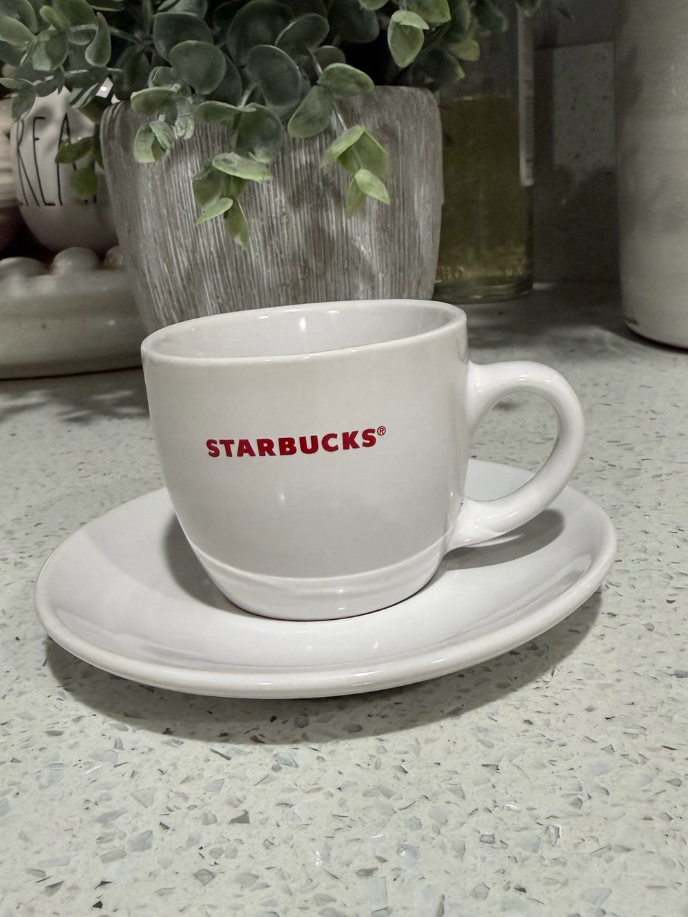 2008 Starbucks Espresso cup/mug and saucer VGC